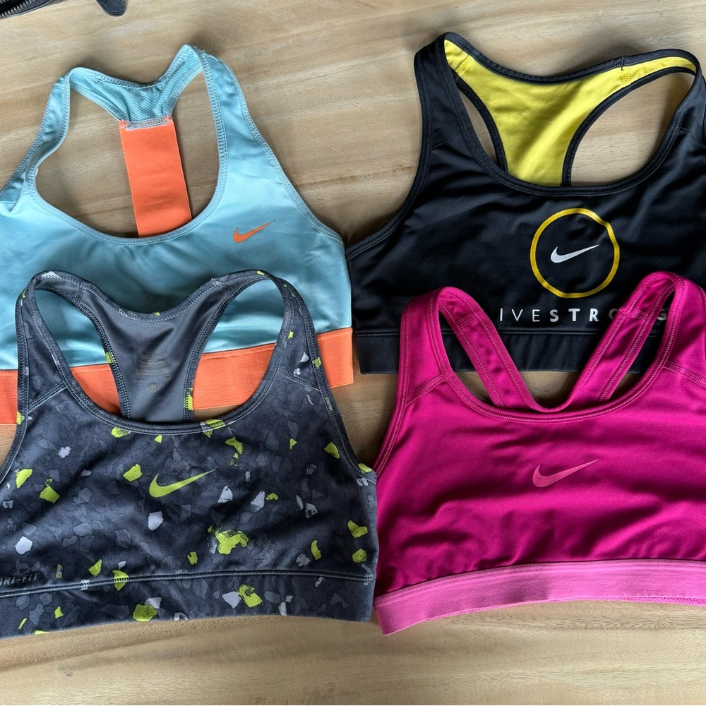 Nike Sports Bra Collection - Blue, Black, Pink, Gray